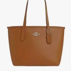Coach Tan Leather Tote Bag